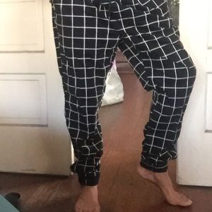 21/MEN grid lounge pants